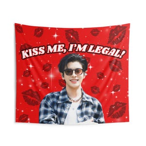 Enha Jake Smile Kiss Me I&#39;m Legal Concert Banner, Enha Kpop Flag, Enha Desire Unleash, Enha World Tour 2025