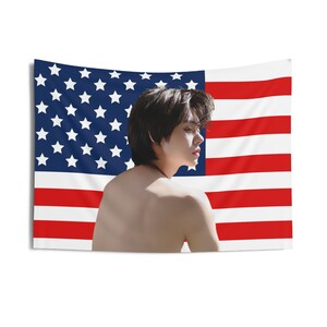 Yeonjun Sexy Back American Flag, Txt Concert Banner, Txt Kpop Flag, Txt Santuary, Txt 2025