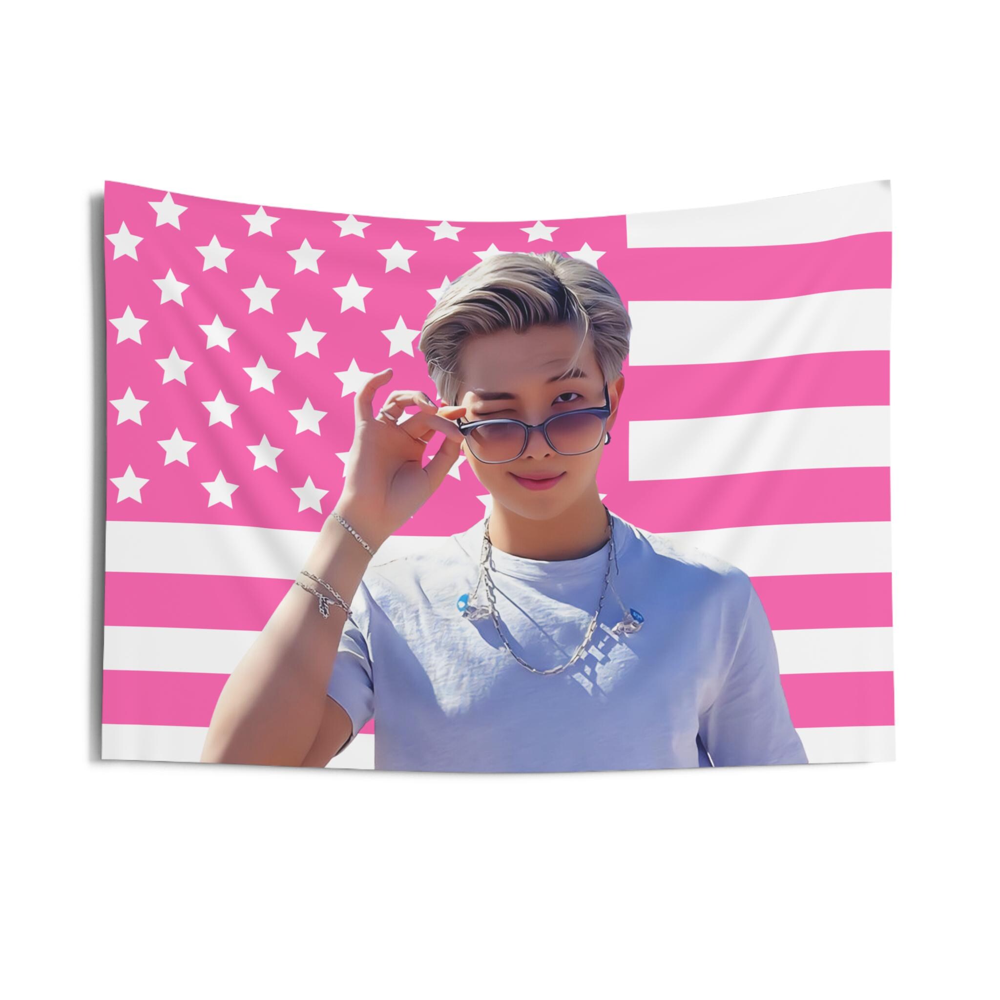 Jungkook Flag Pink - Etsy