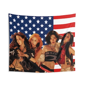Aespa Stunning Queens American Flag, Aespa Concert Banner, Aespa Kpop Flag, Aespa Dirty Work, Aespa Synk Parallel Line, Aespa Tour 2025