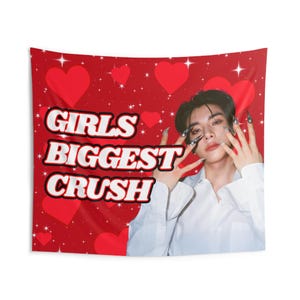 Enha Jake Nails Girls Biggest Crush Concert Banner, Enha Kpop Flag, Enha Desire Unleash, Enha World Tour 2025