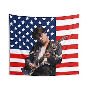 Enha Jay Rockstar American Flag, Enha Concert Banner, Enha Kpop Flag, Enha Desire Unleash, Enha World Tour