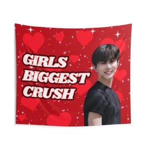 Jungwon Smile Girls Biggest Crush Concert Banner, Enha Kpop Flag, Enha Desire Unleash, Enha World Tour 2025