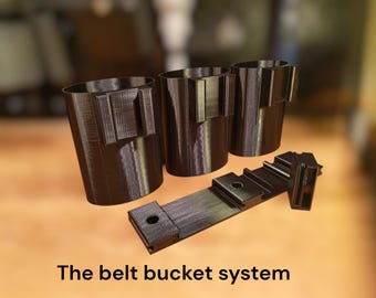 Il sistema a secchiello con cintura per tenere i tuoi attrezzi e bulloni vicini e organizzati. Vassoio per bulloni, portautensili con cintura.