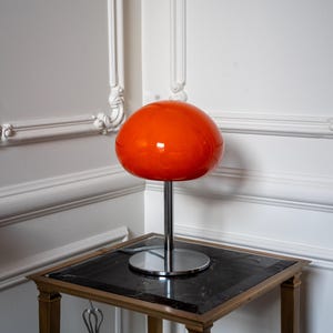Mid Century Lamp Orange - Etsy