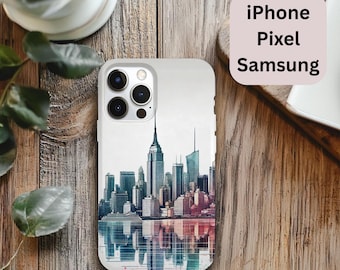 Etui na telefon z panoramą Nowego Jorku: Estetyka dla miłośników Wielkiego Jabłka, wytrzymałe etui dla nowojorczyków, iPhone, Samsung, Pixel