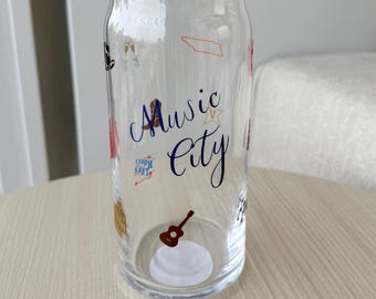 Nashville Icons-blikglas - Music City-souvenir, vrijgezellencadeau