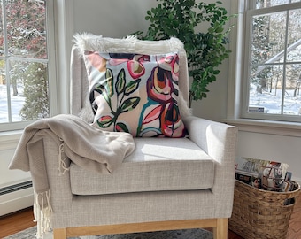 Vibrant Square Pillow for Stylish Home Decor