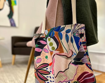 Bolsa de arte abstracto - Diseño Memory in Motion