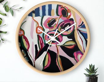 Reloj con diseño abstracto llamativo - Decoración moderna para el hogar