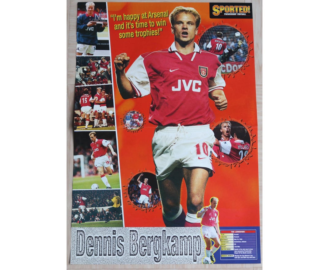 PHOTO DENNIS BERGKAMP signée A3 COA