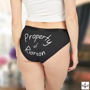 Property of Riorson Underwear, Fourth Wing Inspired, Bookish Merch, Gift for Book Lover, Romantasy, Fantasy Lovers image 3