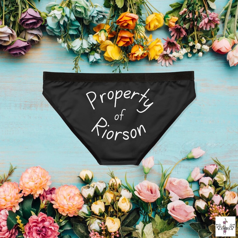 Property of Riorson Underwear, Fourth Wing Inspired, Bookish Merch, Gift for Book Lover, Romantasy, Fantasy Lovers image 1