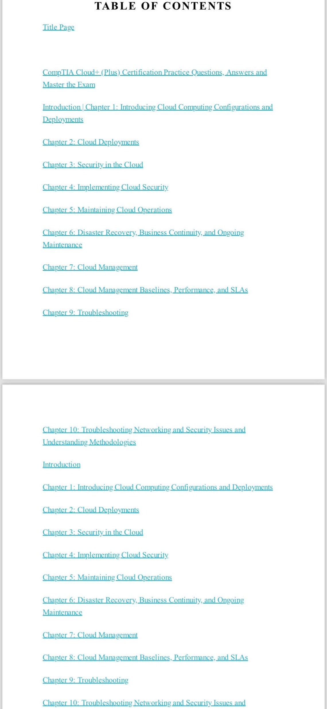 Comptia Cloud+ (plus) Certification: Practice Questions, Answers and ...