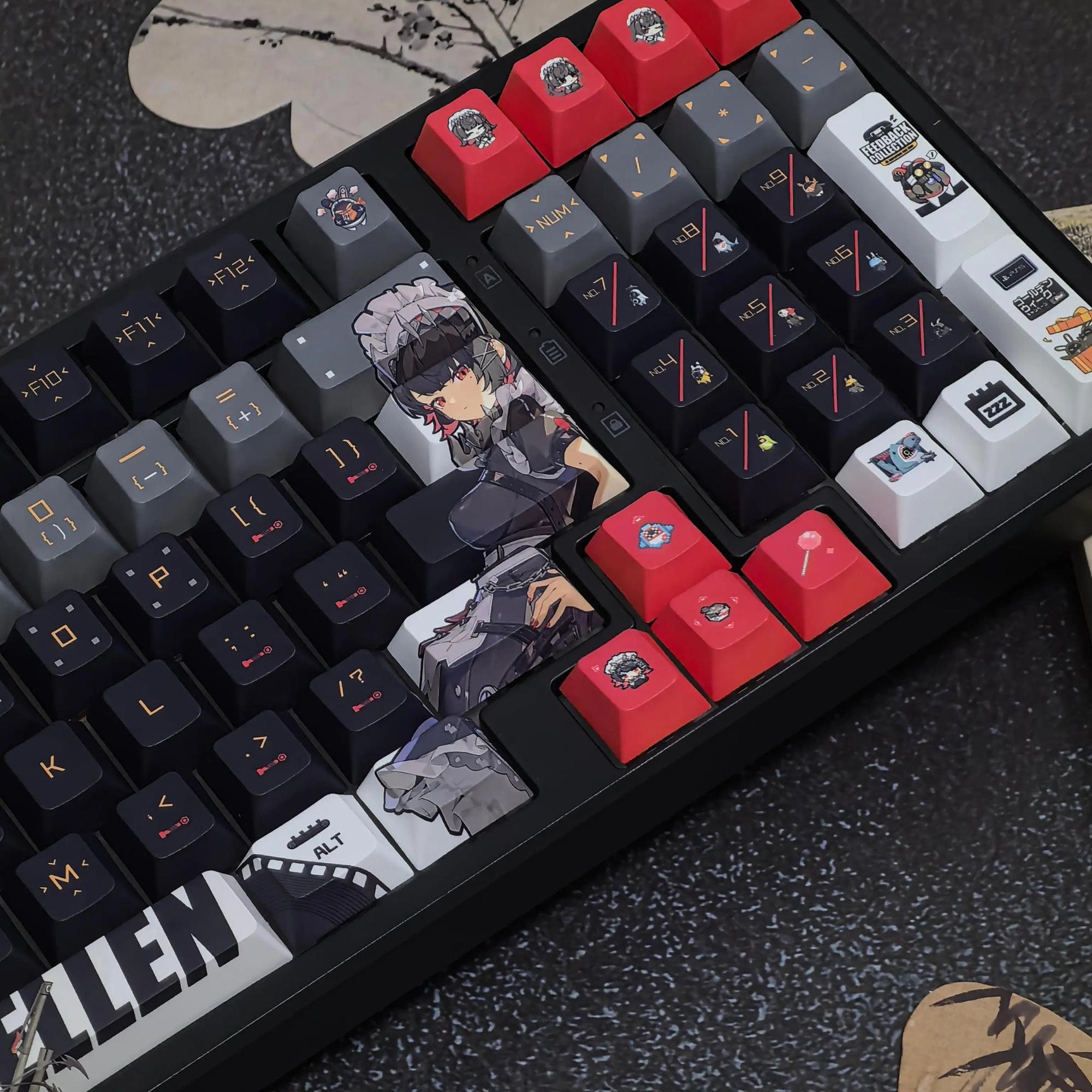 Ellen Joe 129 キーキャップ セット Zenless Zone Zero アニメ PBT