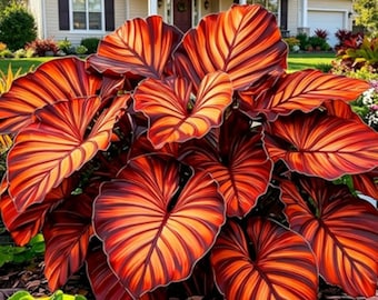 Oranjegouden olifantsoorplant – Tropisch klonterend gebladerte voor in de tuin en in potten