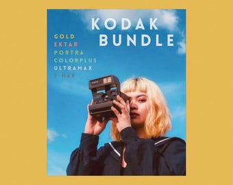 Vintage Kodak Film Lightroom Presets: Retro Grainy Effects (Digital Download)