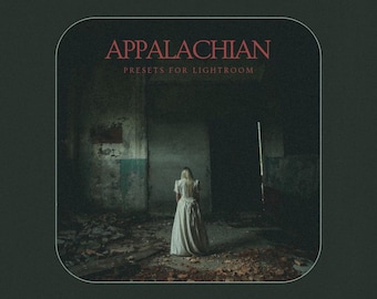 Appalachian Lightroom-presetpakket | 10 vintage filmpresets | Sfeervolle rustieke nostalgie | Mobiel en desktop