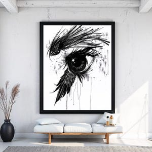 Odin Eye Poster: Minimalist Norse Mythology Art Print