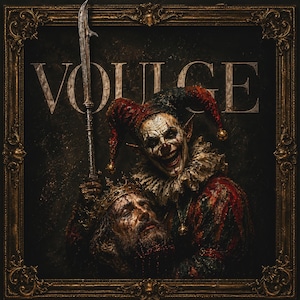 Makaber Jester Väggkonsttryck – Gothic Dark Academia Medeltida Fantasy Poster