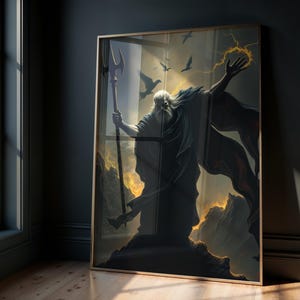 Zeus Art Print: King of Gods, Greek Mythology Wall Decor