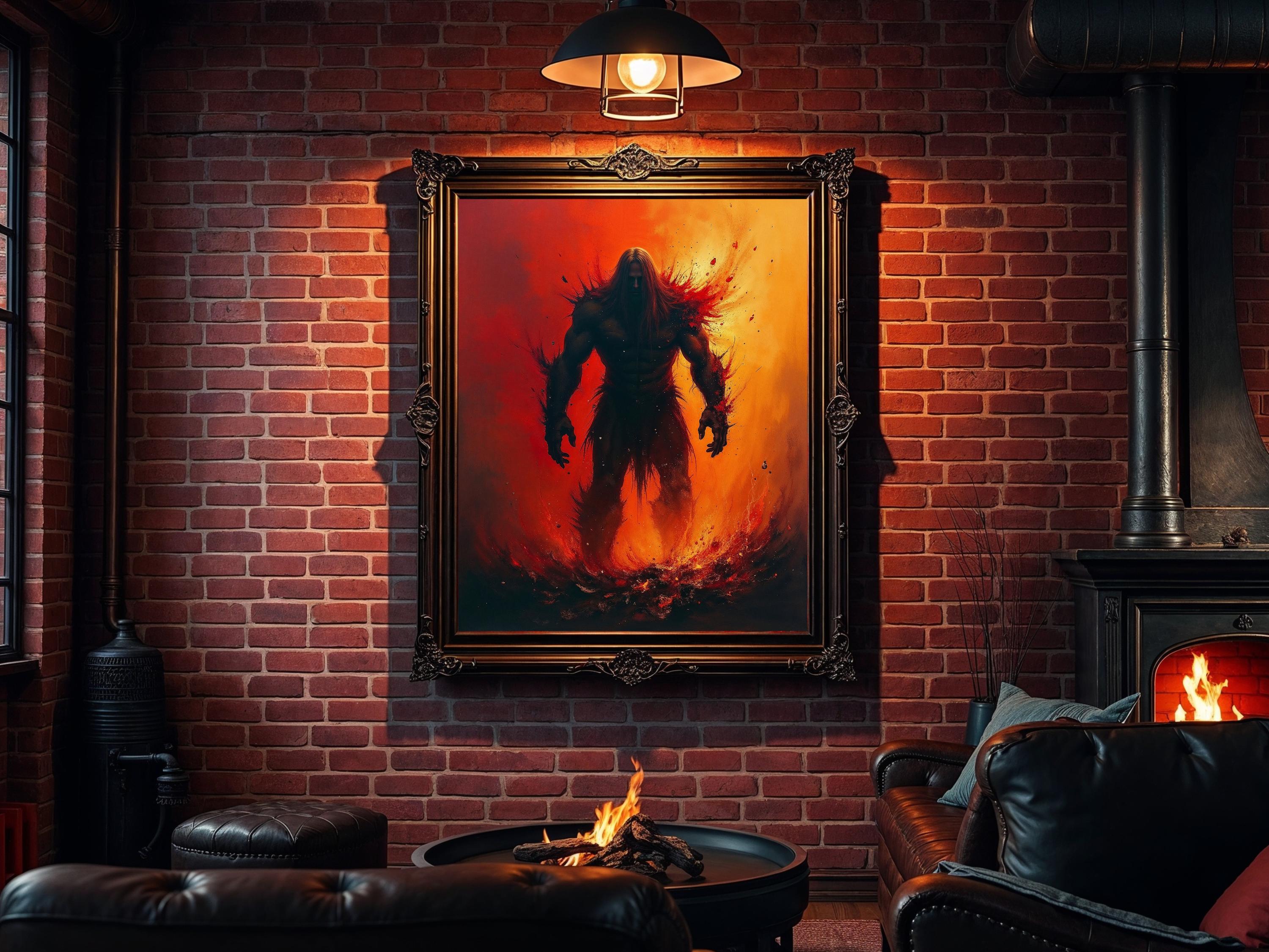 Surtr Fire Giant Poster: Norse Mythology Art Print - Etsy
