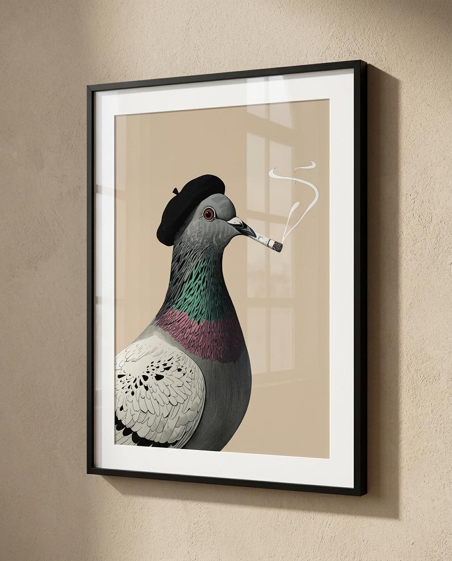 Smoking Pigeon - Etsy Israel