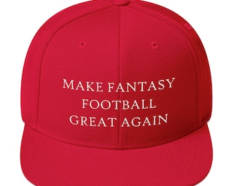 Make Fantasy Football Great Again Snapback Hat Draft Party League