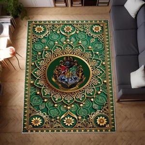 Palace-themed Carpet, Alan rug, living room rug, non-slip base.