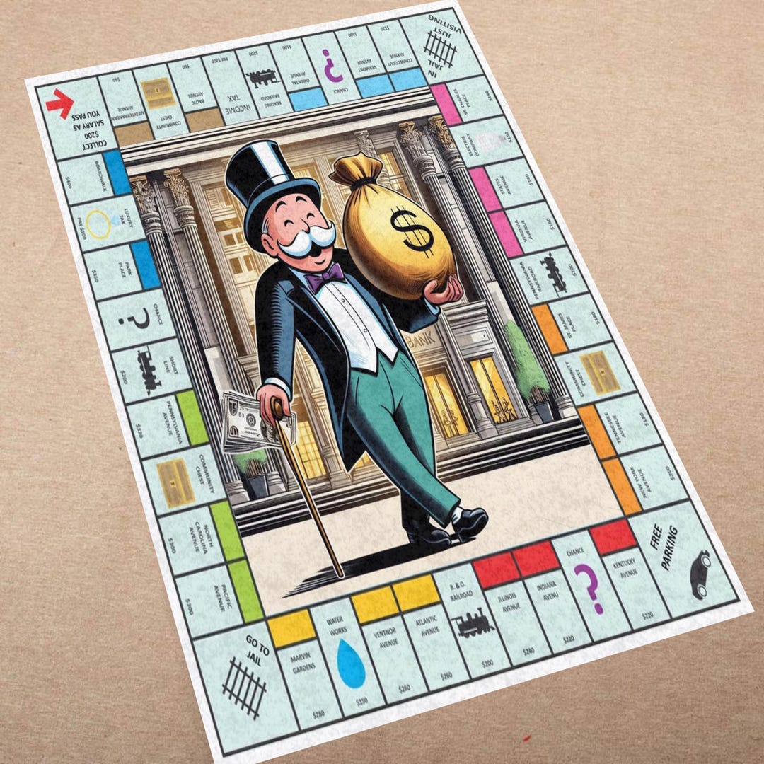 Monopoly Design Rug Monopoly Carpet, Room Carpet, Modern Rug, Gift Rug, Decor Rug, Popular ...