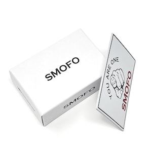 You Are One SMOFO - Carte de visite amusante avec film en relief - Cadeau sauvage pour bâillon rôti au bureau - Épaisseur de 700 g/m² - Paquet de 20