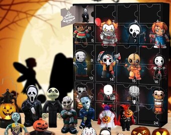Halloween Doll Advent Calendar 2023 Contains 24 Gifts, Halloween Decoration, Halloween Gift, Gift for Kids