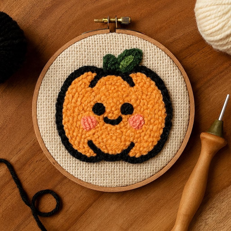 Cadeau Créatif Halloween JSRQT Halloween Punch Needle Kit De Démarrage De Broderie, Chat Kit Broderie Punch Needle Débutants Cadeau Créatif Halloween JSRQT Halloween Punch Needle Kit De Démarrage De Broderie, Chat Kit Broderie Punch Needle Débutants