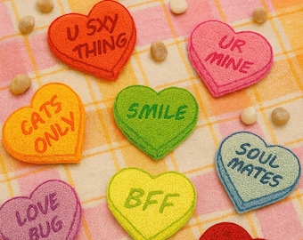 28 Heart Candy Punch Needle Coaster Templates: Yarn Art, Mug Rug Set, Beginner Friendly