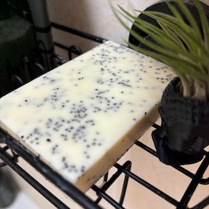Lemon Poppyseed Goat Milk Soap: Handmade Exfoliating Citrus Bar