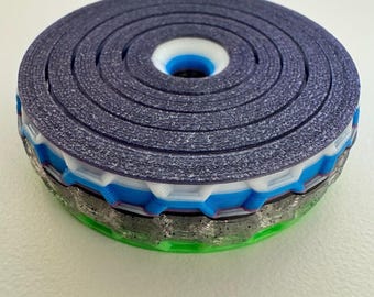 Gyro Fidget - 4 and 5 Ring versions - Twist, Spin, and Switl Satisfying Handheld Sensory Trinket (small)