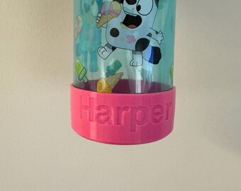 Kids Water Bottle TPU Bumper/Cap/Sock - dent/crack protector. Customizable and great for Back To School!
