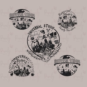 Universal Studio 2025 png-svg-bundel, 2025 familie-uitstapje png, Universal Studios-reis, universele bundel, sublimatieontwerp, direct downloaden