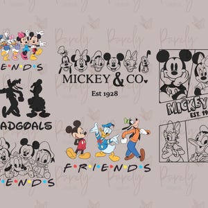 Mickeyy & Friends SVG Bundle, Family Vacation png, Family Trip SVG, Vacay Mode Png,SVG Digital Files | Cut file, Print file Instant Download