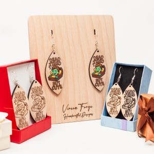 Zombie Earrings SVG: Funny Halloween Laser Cut Files (Digital Download)