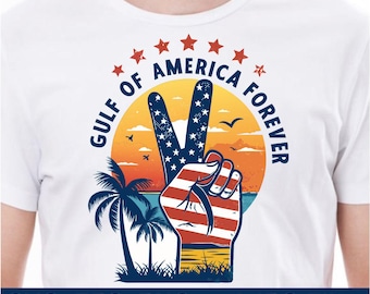 Gulf of America Svg Png victory Shirt Patch Clipart 2025, Retro Mexico Patriotic Art, trump shirt Gulf of Mexico to Gulf of Usa design