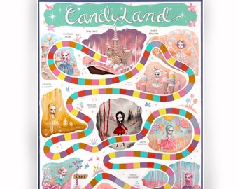 Candyland - The Story - Limited Edition signed and numbered 16x20  Fine Art Print -unframed