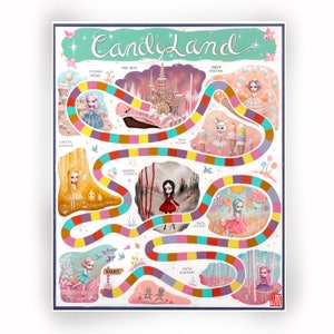 Candyland - L'histoire - Impression d'art en édition limitée signée et numérotée 16 x 20 - sans cadre