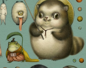 YoKai - 14x11 -open edition- signed -fine art print by Mab Graves