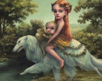The Toad Prince- 8x10 Fine Art Print, signed limited edition by Mab Graves