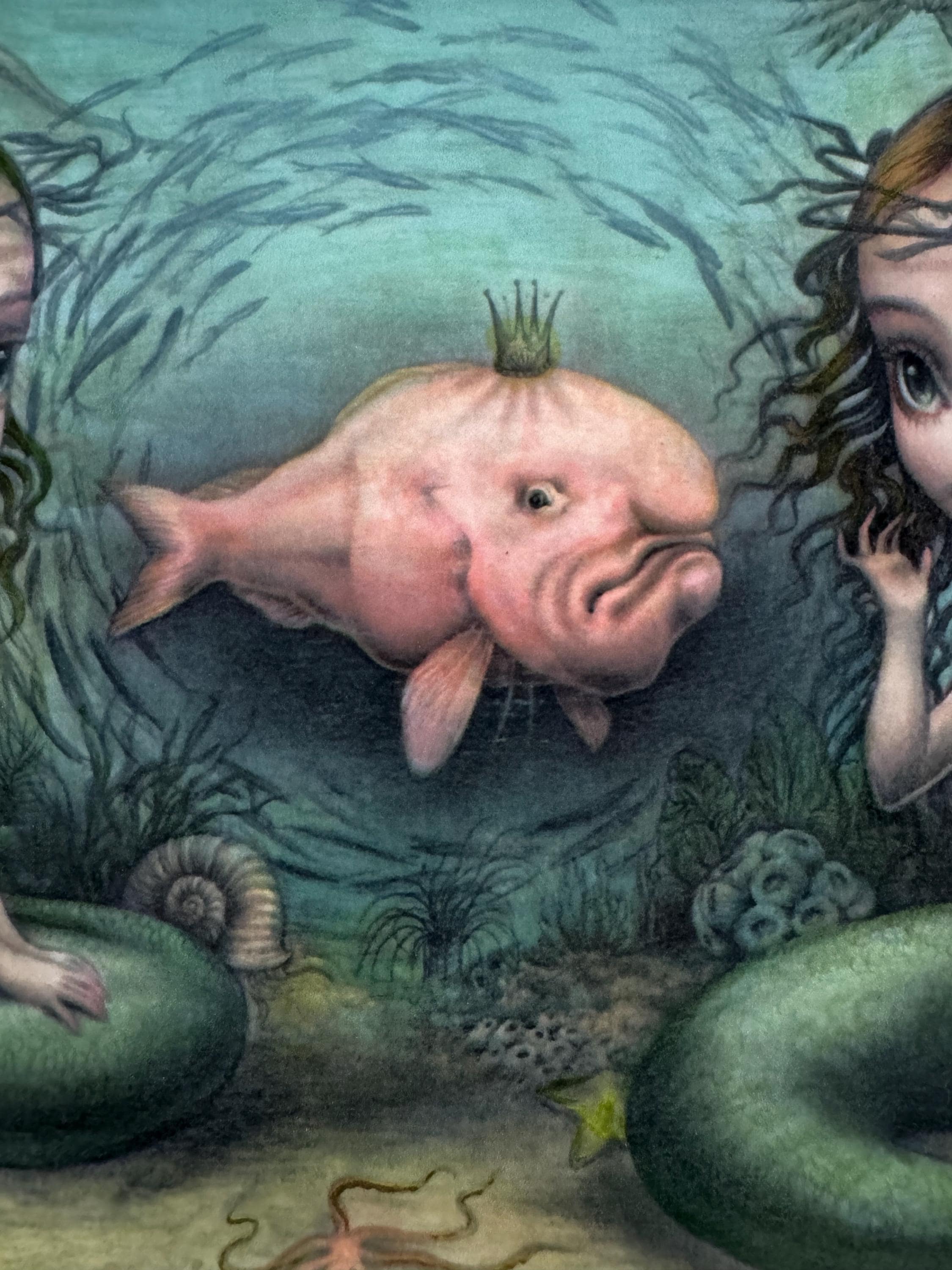 Blobfish King Art Print – 8x11 Pop Surrealism Illustration - Etsy