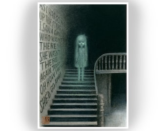 The Stair -5x7 signed, open edition, fine art print by Mab Graves