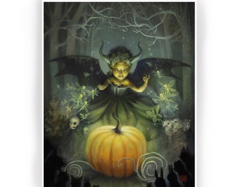 The Fairy Godmother - Limited Edition - signed - 8x10 pop surrealism Fine Art Print - by Mab Graves