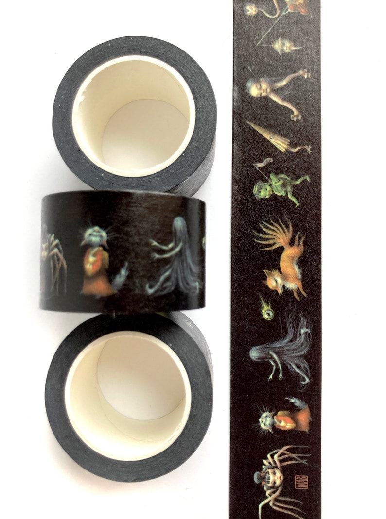 The Yokai Parade Decorative 30mm washi tape roll by Mab Graves image 6