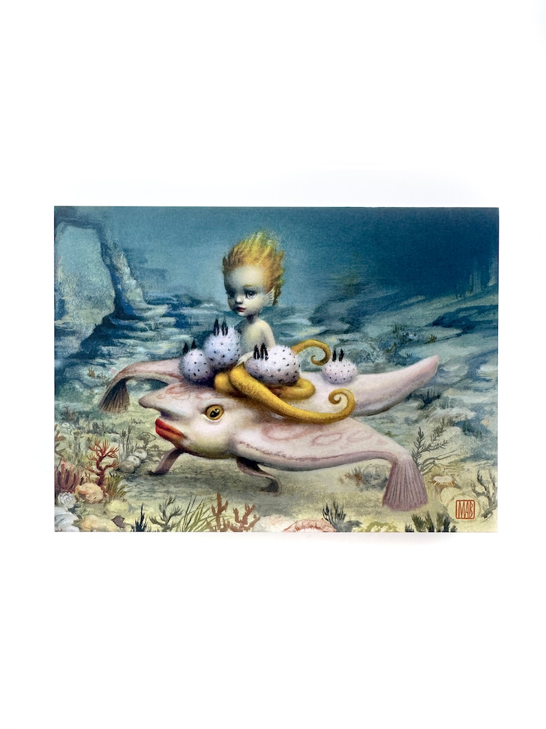 The Batfish 5x7 Mini Art Print by Mab Graves image 1